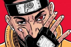这画风爱了?️美漫画家晒哈利伯顿火影头像 cos复制忍者卡卡西